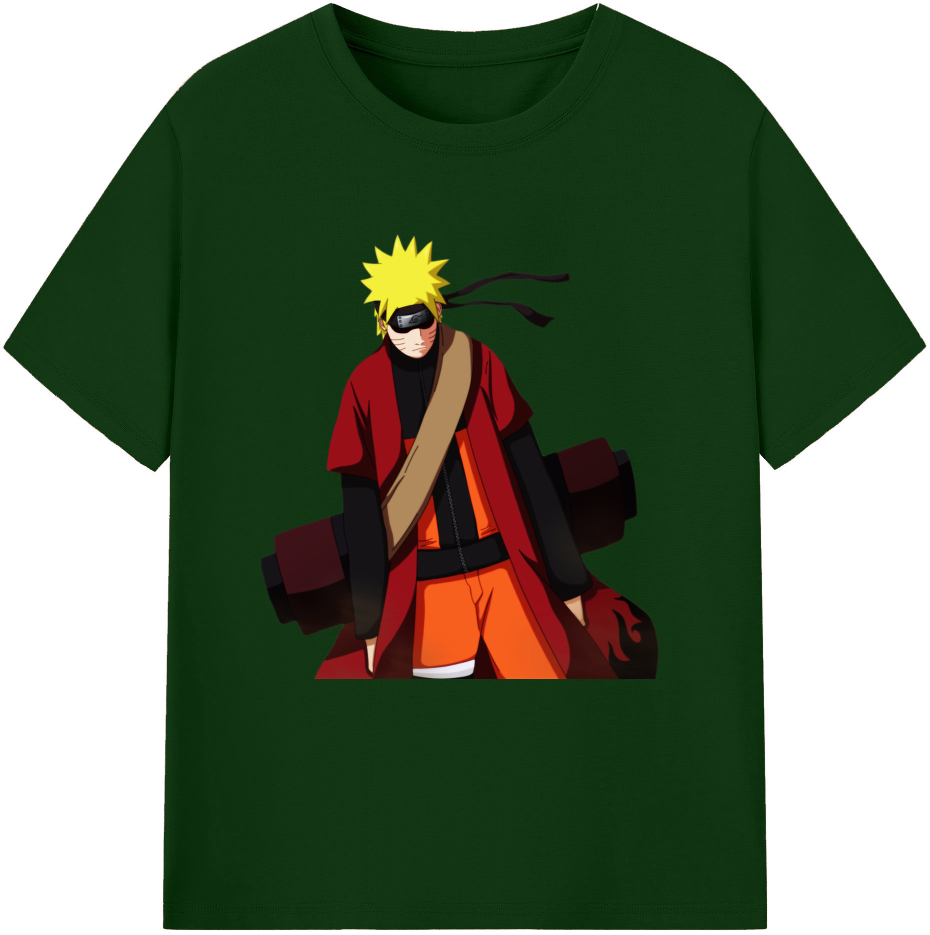 （画像用） NARUTO -ナルト- うずまき ナルト Uzumaki Naruto 綿100％半袖Tシャツ（フロントプリント）